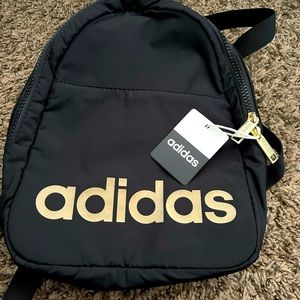 Adidas Black and Gold Backpack